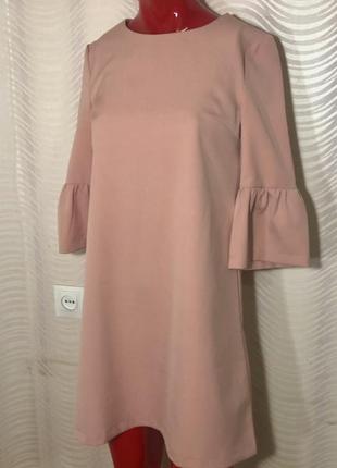 Платье персикового цвета1 фото