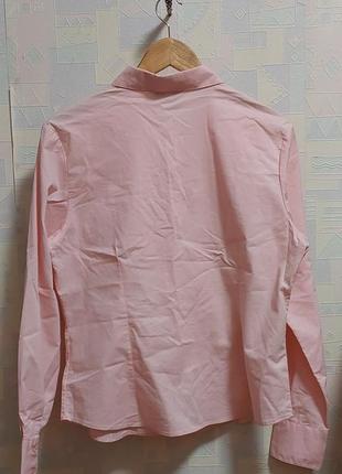 Нежно-розовая женская рубашка2 фото