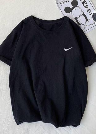 Футболка унисекс в стиле oversize с вышивкой nike2 фото