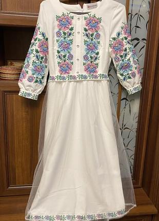 Платье выпускное свадебное нарядное божена (белая) р.s5 фото