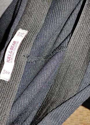 Pull &bear 🐻 спідниця міді чорна с 9