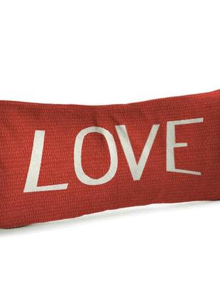 Подушка диванна оксамитова love 50x24 см (52bp_17ng030)