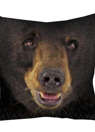 Подушка габардиновая c принтом медведь 30x30 (3p_ani030)1 фото