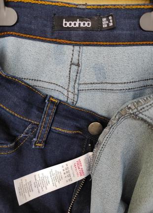 Мягкие джинсы скини skinny с высокой посадкой boohoo р.xs - s4 фото