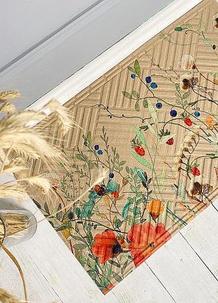 Килимок придверний з принтом літо 45x75x0,4 см (kov_20s061)