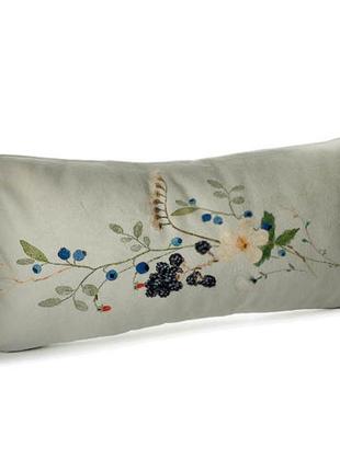 Подушка для дивана бархатная ежевика 50x24 см (52bp_23m010)