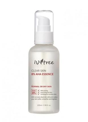 Відлущуюча есенція з aha-кислотами, isntree, clear skin 8% aha essence, 100 мл1 фото