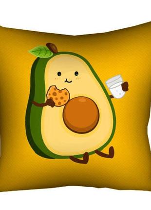 Подушка з принтом габардинова авокадо 50x50 (5p_22s020)
