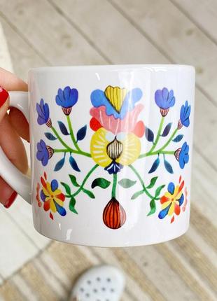 Чашка маленька васильки. акварель 170 мл (krd_23m017)