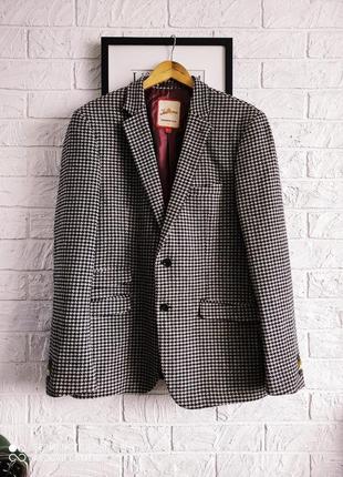 Піджак  жакет вовна гусяча лапка чорно білий ice brown's 🔥,44-54