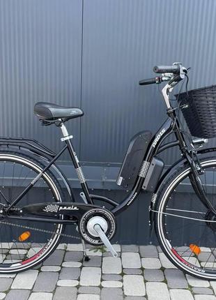 Електровелосипед 28" cubic-bike paola black 450 w 8ah 48v2 фото