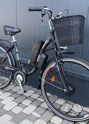 Електровелосипед 28" cubic-bike paola black 450 w 8ah 48v