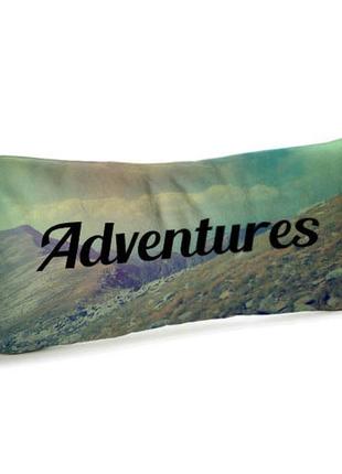 Подушка диванна оксамитова adventures 50x24 см (52bp_tfl016)1 фото