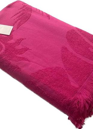 Пляжний рушник 100*200 maison d'or "palm" махровий бавовна домашній текстиль для ванни відпочинок