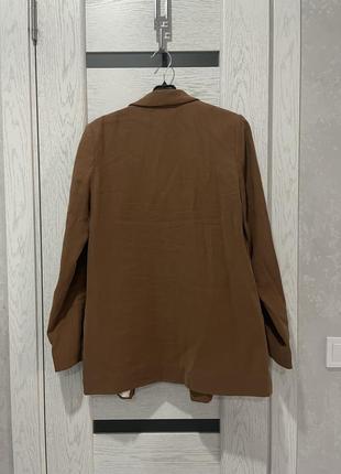 Пиджак коричневый, размер s4 фото