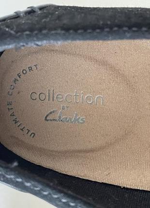 Clarks кожаные (замша) туфли слипоны р. 40 оригинал8 фото