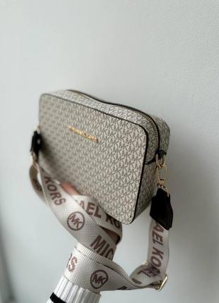 Сумка женская в стиле michael kors crossbody milk2 фото