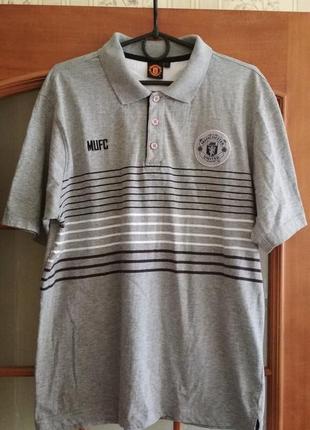 Мужская футболка поло fc manchester united (l-xl)