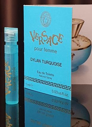 Оригінальний пробник versace dylan turquoise pour femme eau de parfum_1ml