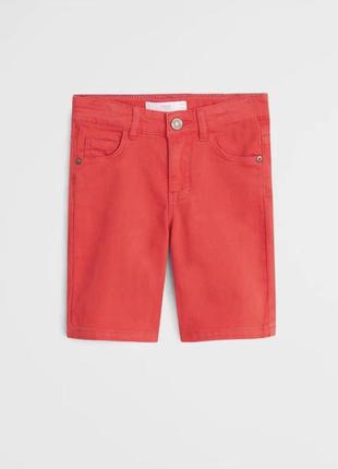 Яркие стильные джинсовые шорты mango, 8- 9 лет