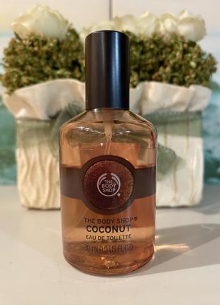 Рідкісність кокос 🥥 туалетна вода знятість edt the body shop coconut 🥥