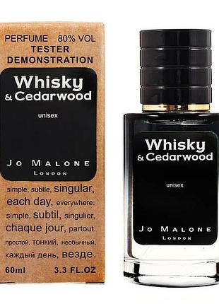 Jo malone whisky &amp; cedarwood tester lux, унисекс, 60 мл