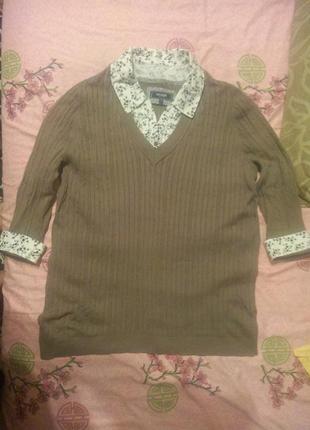 Рубашка обманка кофта светер4 фото