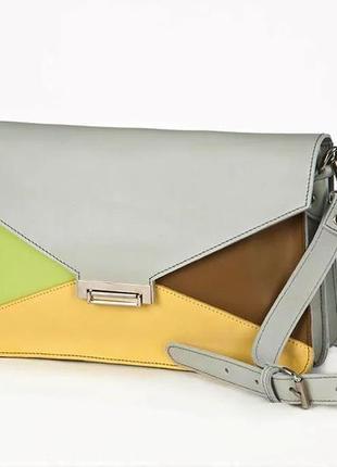 Дизайнерская сумка кожа ativ by vita в стиле celine /6423/2 фото