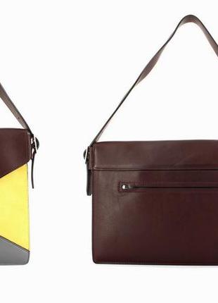 Дизайнерская сумка кожа ativ by vita в стиле celine /6423/3 фото
