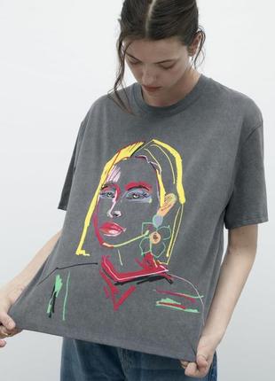 Футболка зара тенниска майка топ zara