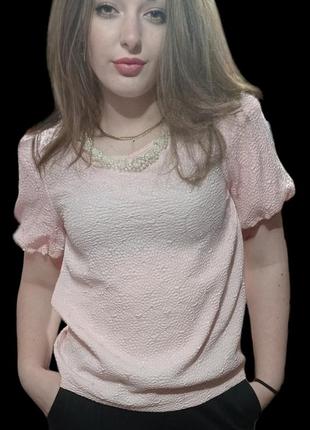 Блузка рожева