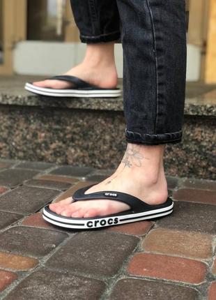 Модель crocs bayband flip цвет black мужские женские