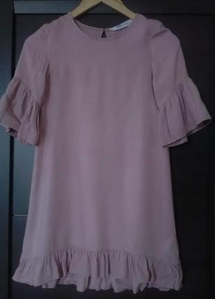 Пудровое сукню від h&m