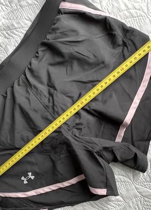 Under armour женские черные шорты ua fly by 2.0 short. женские спортивные шорты для бега татренировок. короткие шорты для фитнеса5 фото