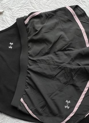 Under armour женские черные шорты ua fly by 2.0 short. женские спортивные шорты для бега татренировок. короткие шорты для фитнеса7 фото