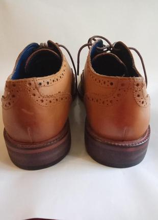 Мужские туфли броги оксфорды кожаные topman5 фото