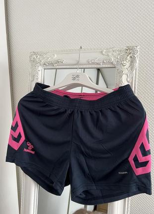 Короткі спортивні жіночі шорти для тренувань та фітнесу. шорти для бігу hummel hmlaction poly shorts woman black iris