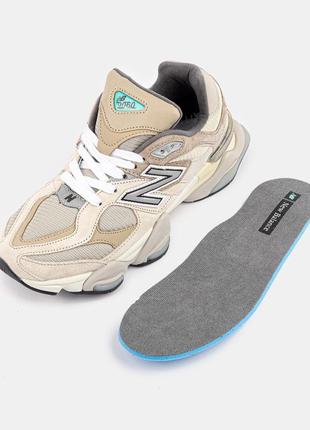 Жіночі кросівки new balance 9060 grey beige / smb4 фото