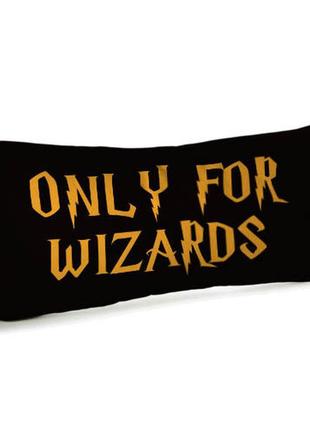 Подушка диванна оксамитова only for wizards 50х24 см (52bp_22u007)