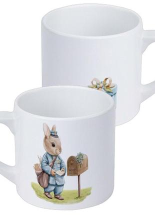 Кружка маленькая кролик почтальон 170 мл (krd_23m028)