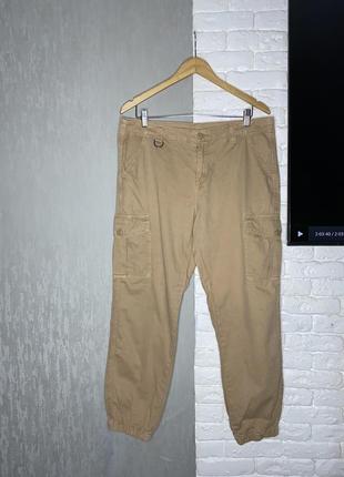 Брюки джоггеры брюки с накладными карманами yessica, xl1 фото