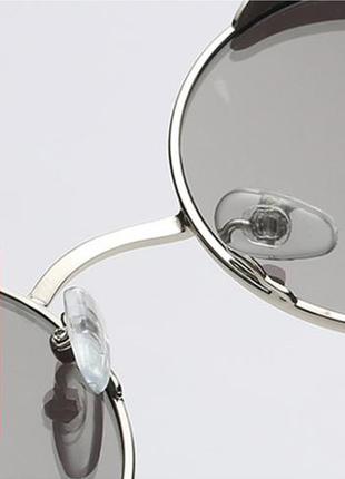 Серебряные круглые стимпанк очки3 фото