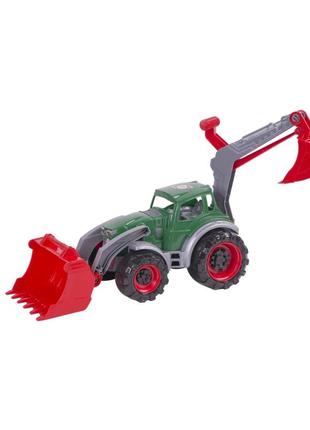 Дитяча іграшка трактор техас orion 322or екскаватор-навантажувач (зелений)