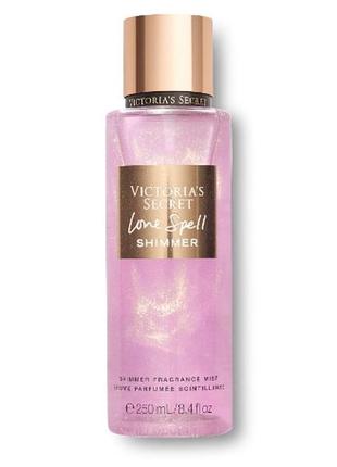 Вікторія сікрет victoria secret love spell міст спрей з перламутром оригінал