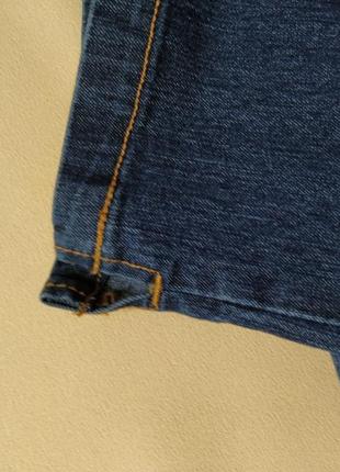 Капри джинсовые синие тонкие бриджы4 фото