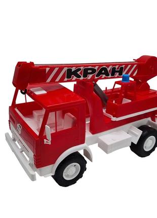 Детская машинка автокран х2 orion 860or с крючком (красный)