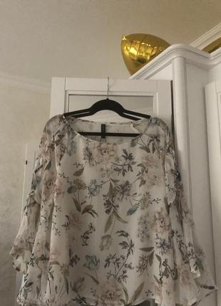 Квіткова блуза1 фото