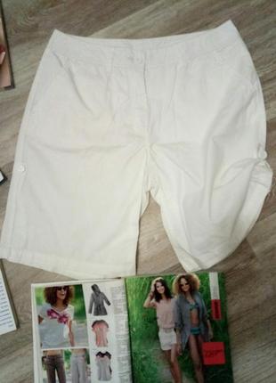 Шикарні білі, жіночі шорти 100% котон crane2 фото
