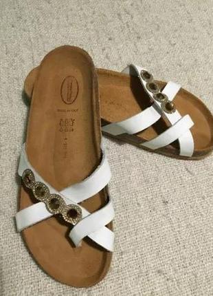 Кожаные шлепки босоножки вirkenstock(graceland)