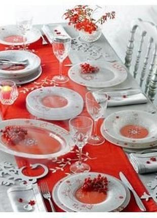 Сервіз столовий luminarc rosaces grey e4717 19 предметів